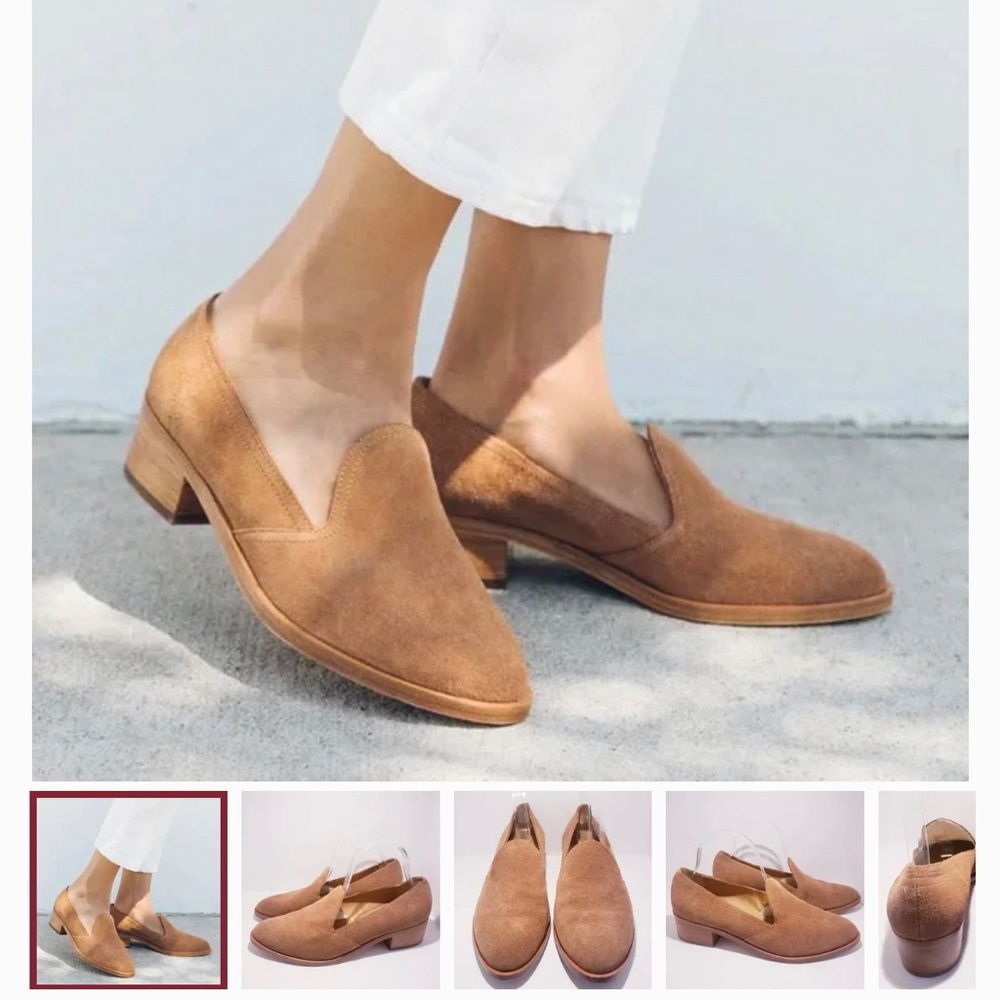 Soludos Brown Suede Loafers